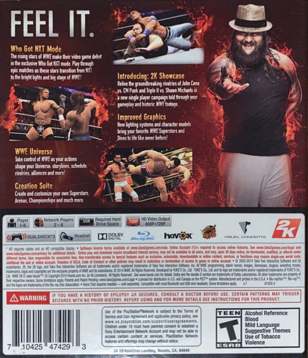 WWE 2K15 – PlayStation 3 (PS3)