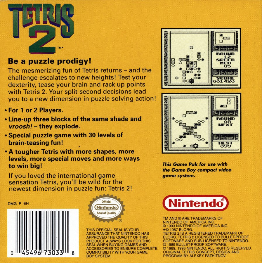 Tetris 2 – Game Boy (GB)