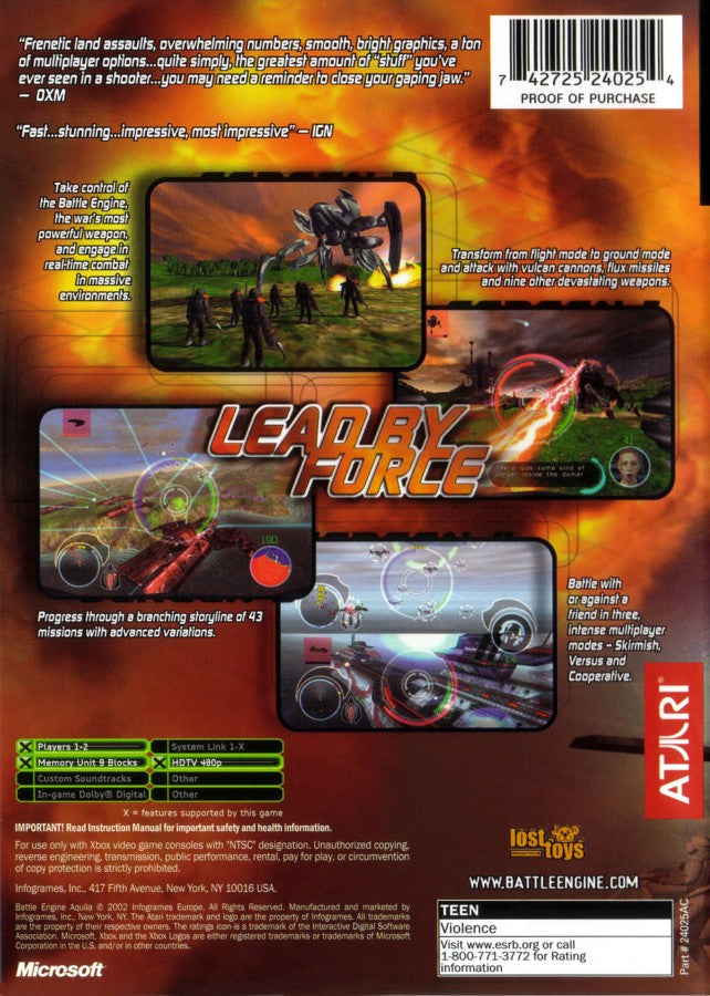 Battle Engine Aquila — Xbox (Xbox)
