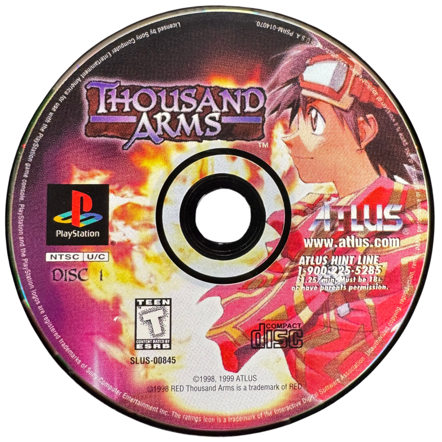 Thousand Arms [Complete In Box] – PlayStation 1 (PS1)