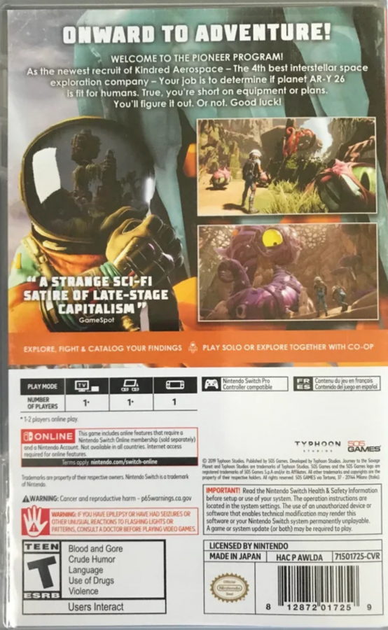 Journey to the Savage Planet – Nintendo Switch (NS)