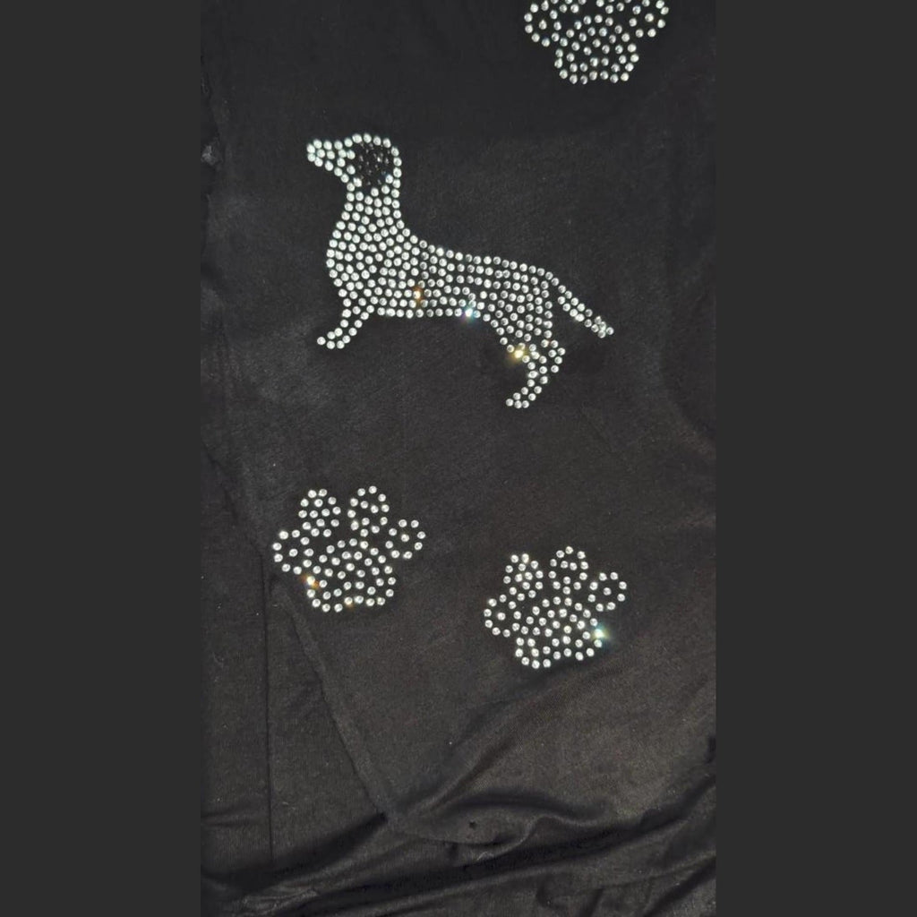 Dachshund Sparkle Leggings Rhinestone Glam for Dog Lovers with Pockets