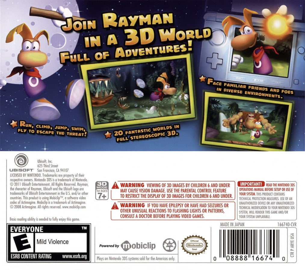 Rayman 3D [CIB] – Nintendo 3DS (3DS)