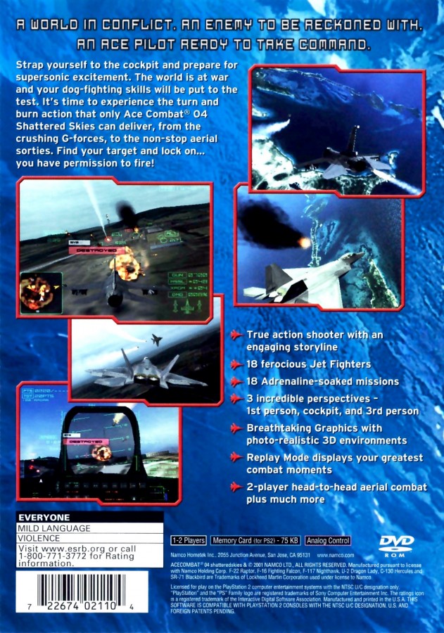 Ace Combat 4: Shattered Skies – PlayStation 2 (PS2)