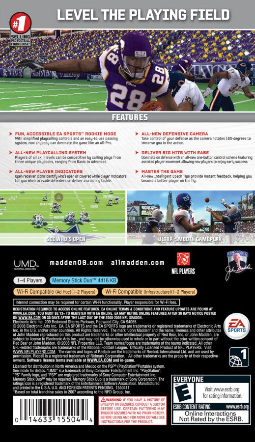 Madden NFL 09 – PlayStation Portable (PSP)