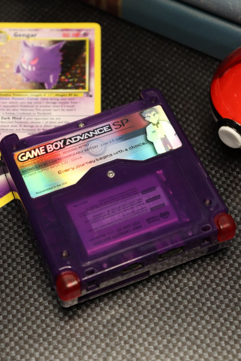 Game Boy Advance SP (GBA SP) [Custom Gengar Shell] – Game Boy Advance SP (GBA SP)