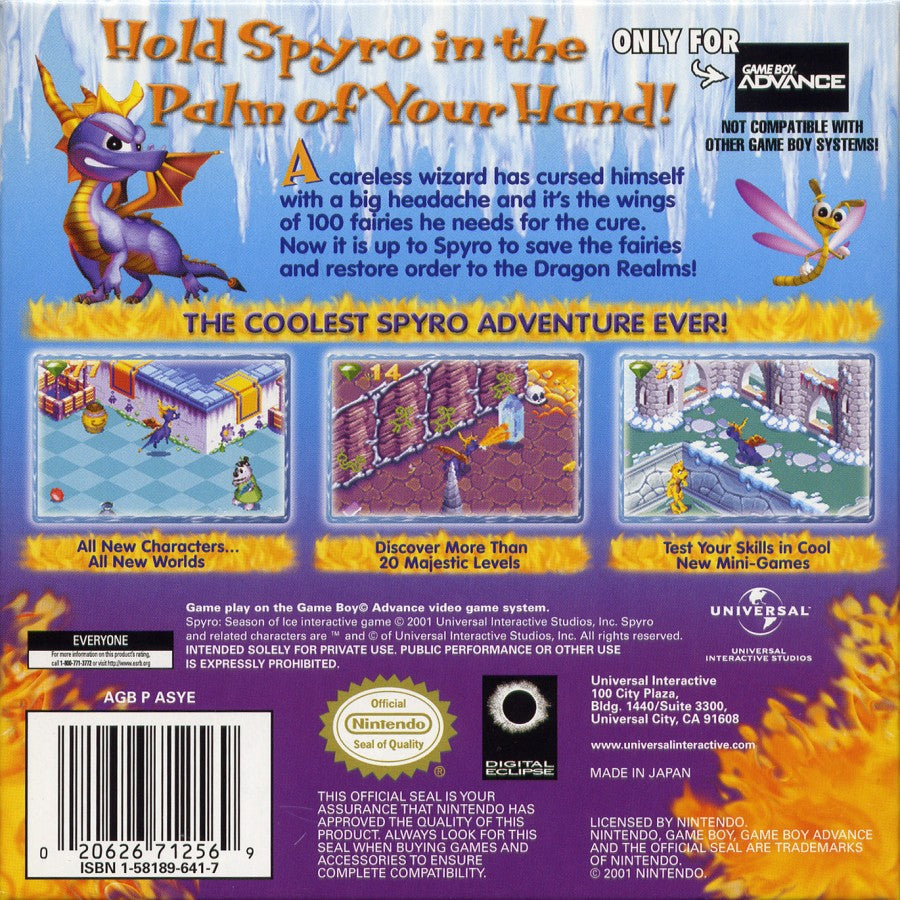 Spyro: Season of Ice – Game Boy Advance (GBA)