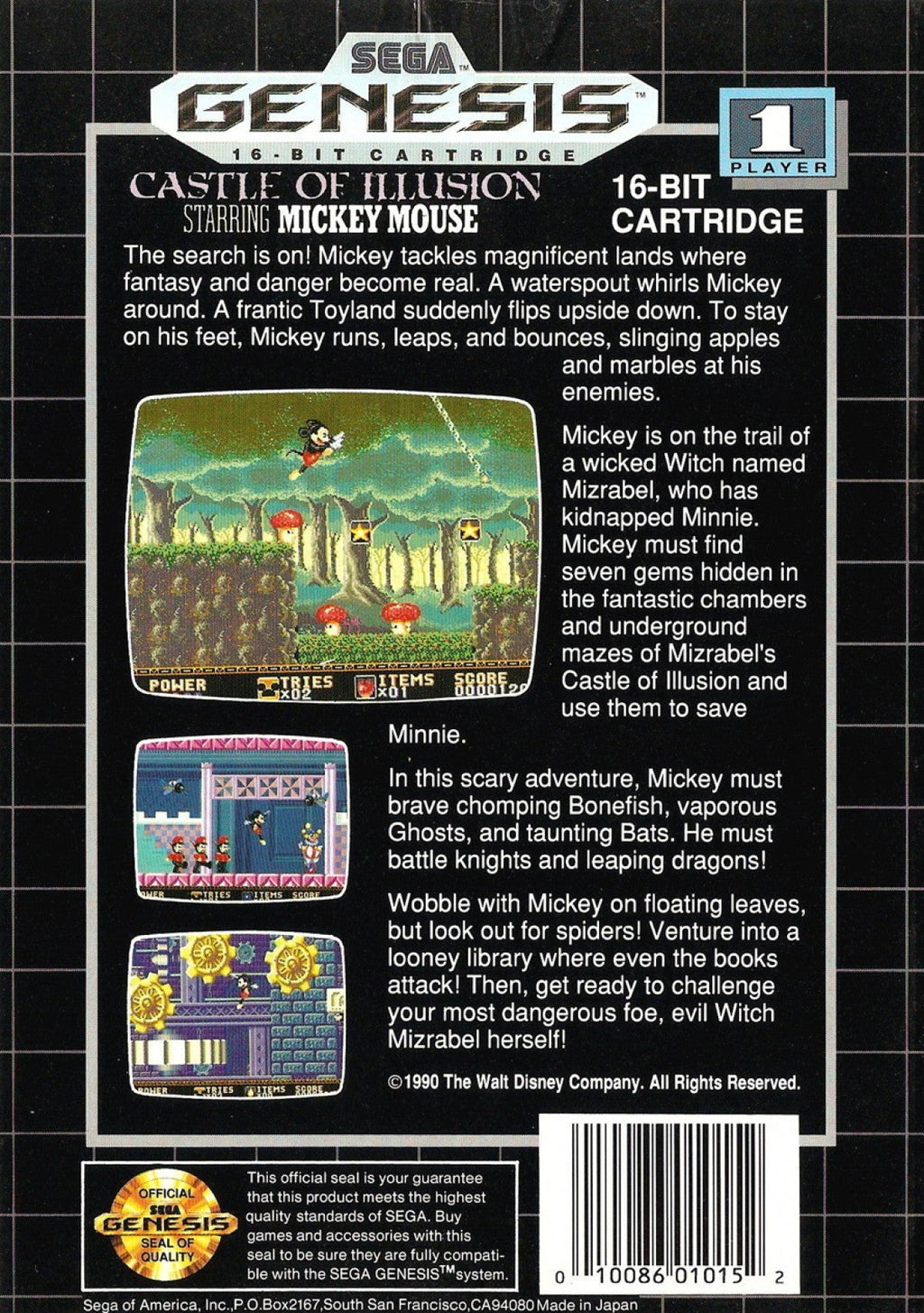 Disney's Castle of Illusion Starring Mickey Mouse – Sega Genesis (GEN)