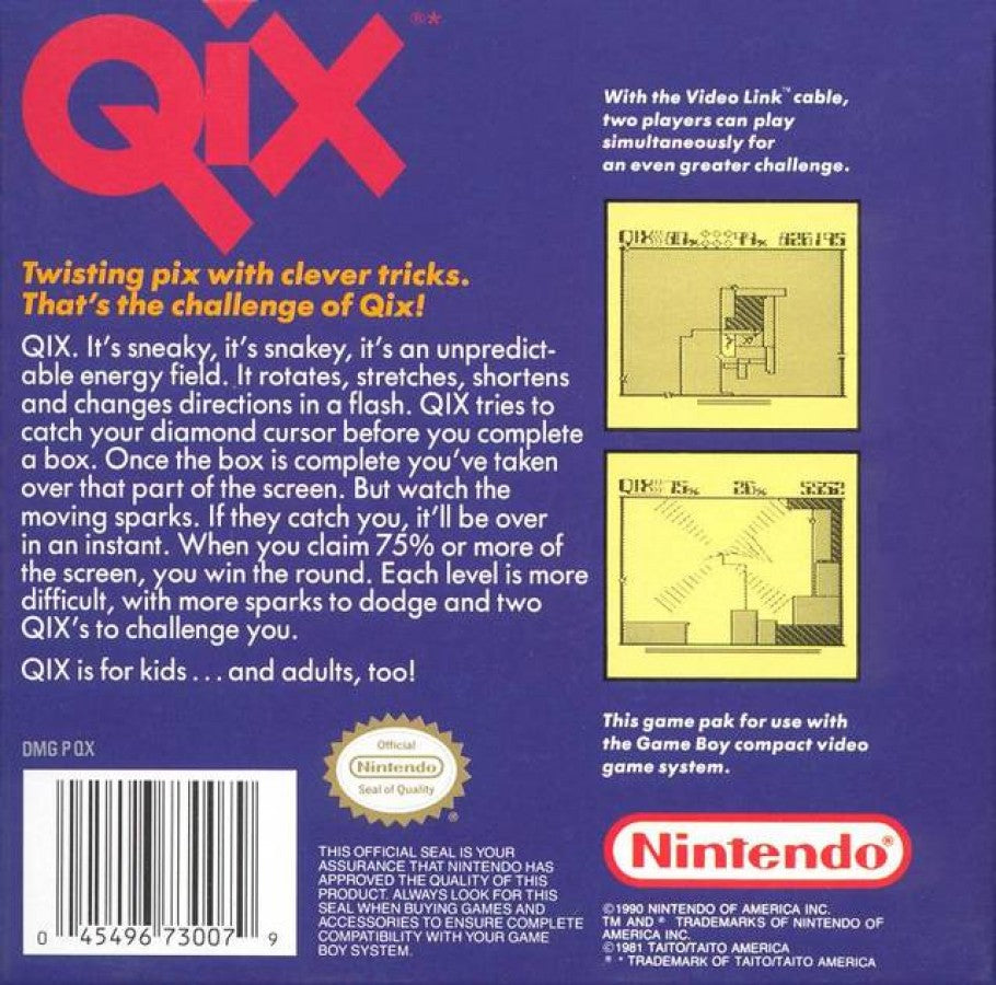 Qix – Game Boy (GB)