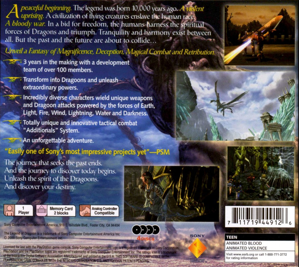 Legend of Dragoon – PlayStation 1 (PS1)