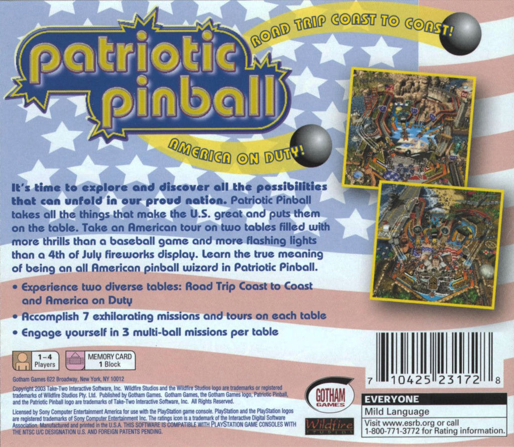 Patriotic Pinball – PlayStation 1 (PS1)