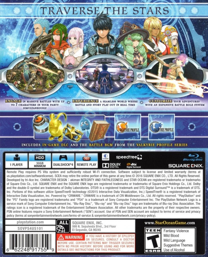 Star Ocean: Integrity and Faithlessness – PlayStation 4 (PS4)