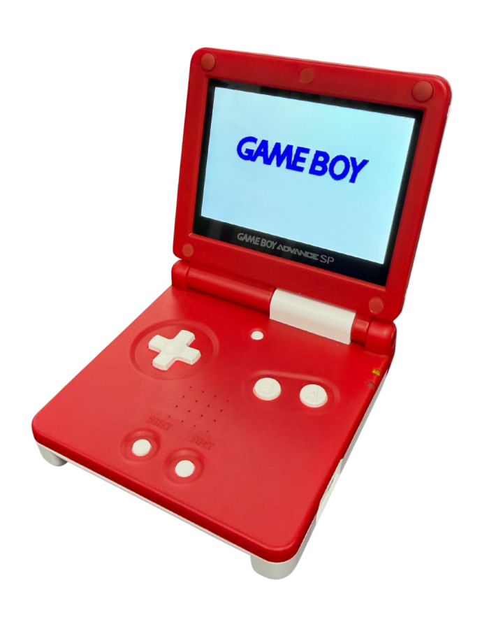 Game Boy Advance SP (GBA SP) [Custom Pokeball Shell] [IPS Backlit Screen] [Good Condition]