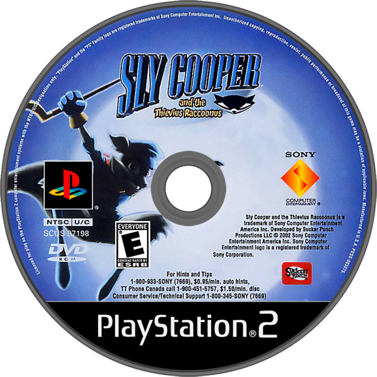 Sly Cooper and the Thievius Raccoonus – PlayStation 2 (PS2)