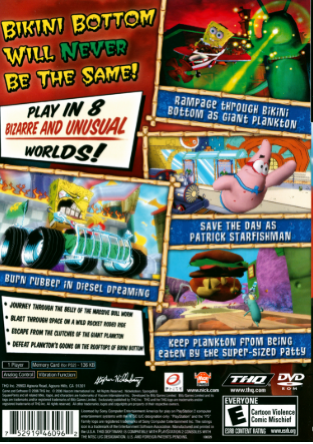 SpongeBob SquarePants: Creature from the Krusty Krab – PlayStation 2 (PS2)