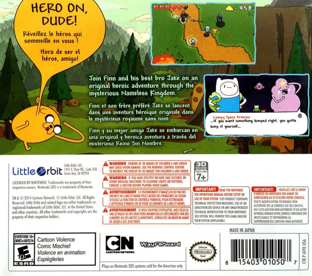 Adventure Time: The Secret of the Nameless Kingdom – Nintendo 3DS (3DS)