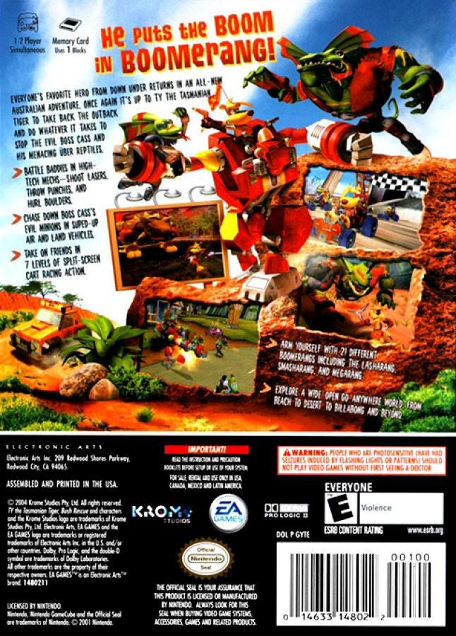 TY the Tasmanian Tiger 2: Bush Rescue – GameCube (GC)