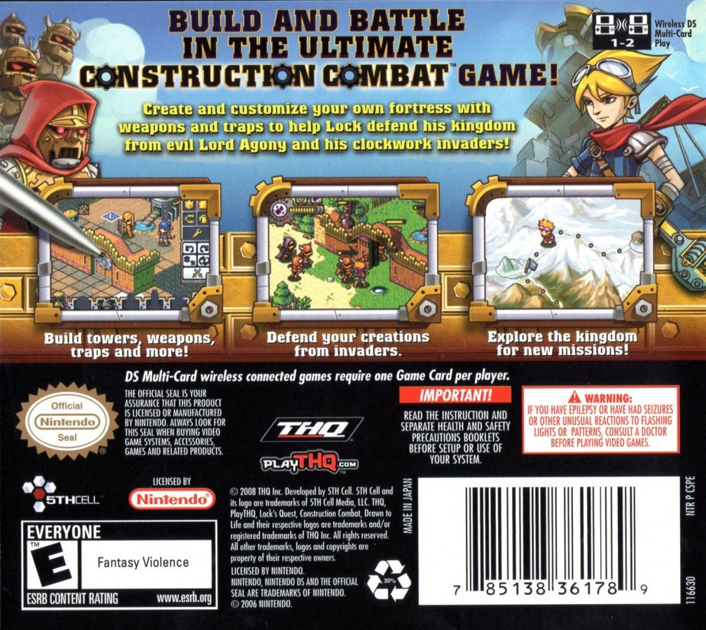 Lock's Quest – Nintendo DS (DS)
