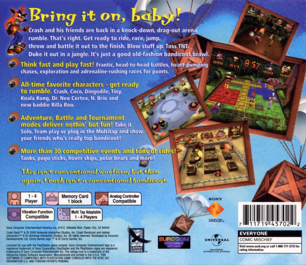 Crash Bash [Greatest Hits] – PlayStation 1 (PS1)