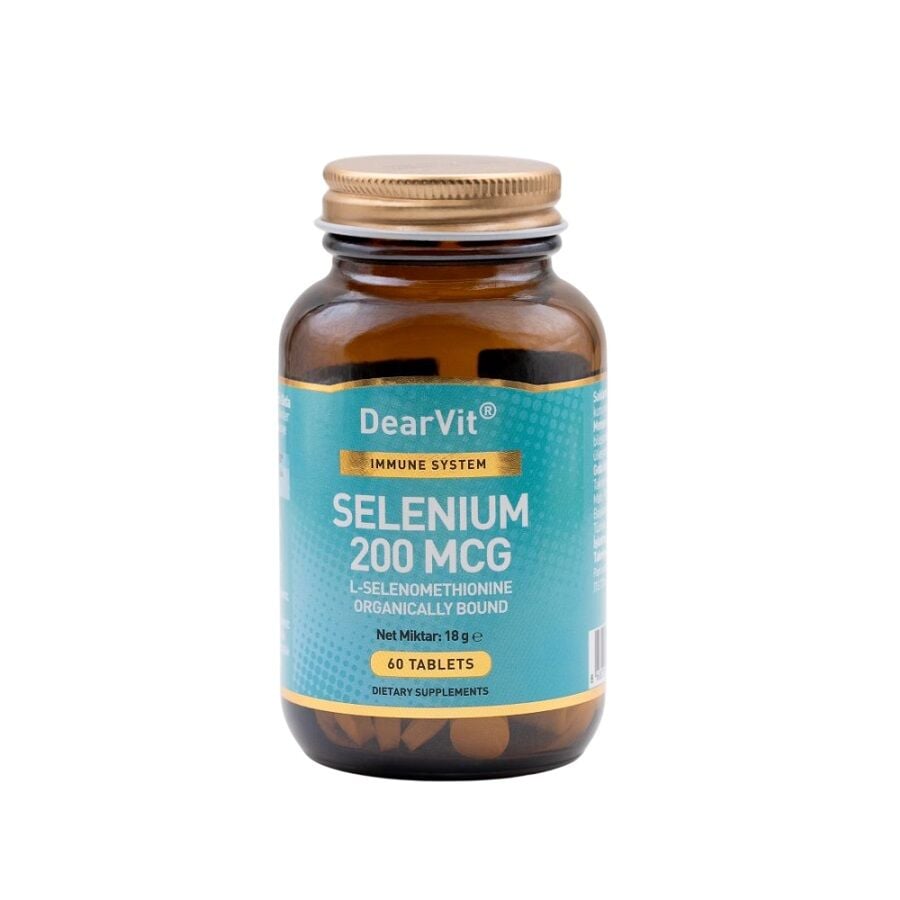 Dearvit Selenium 200 mcg Essential Mineral Supplement 60 Tablets