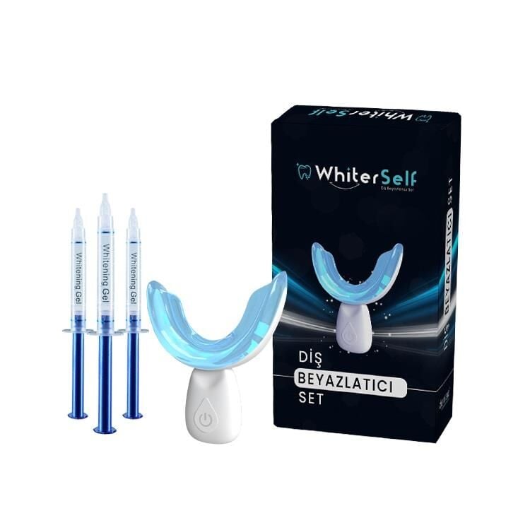 Dentac WhiterSelf Teeth Whitening Set with LED Light 3x3ml