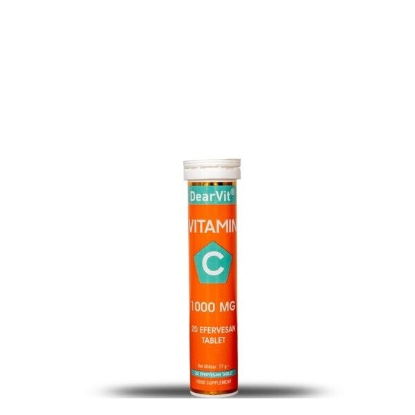 Dearvit Vitamin C 1000 mg Daily Support 20 Effervescent Tablets