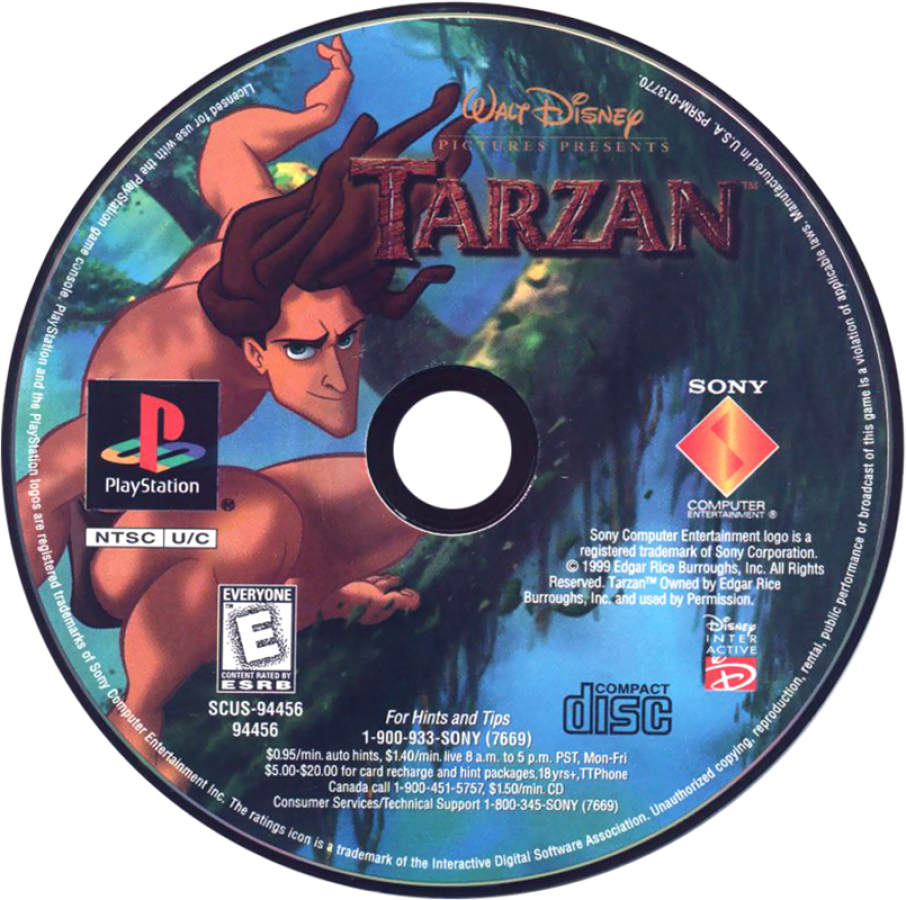 Disney Tarzan – PlayStation 1 (PS1)