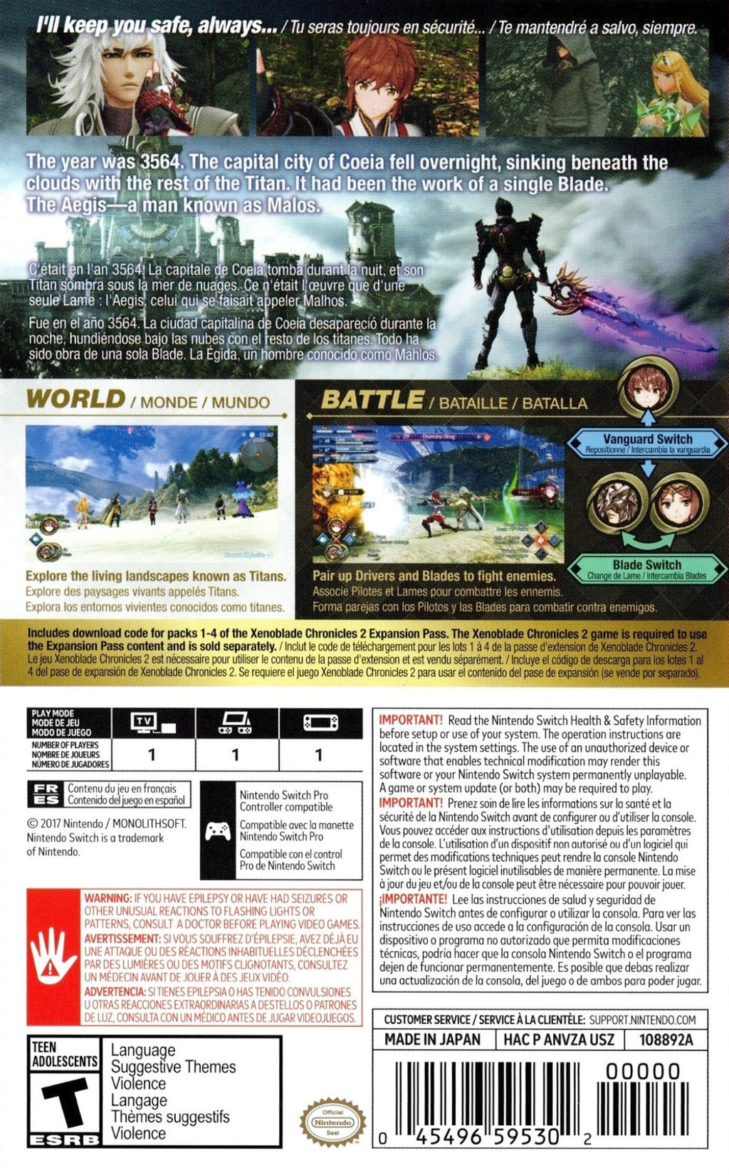 Xenoblade Chronicles 2: Torna The Golden Country – Nintendo Switch (NS)