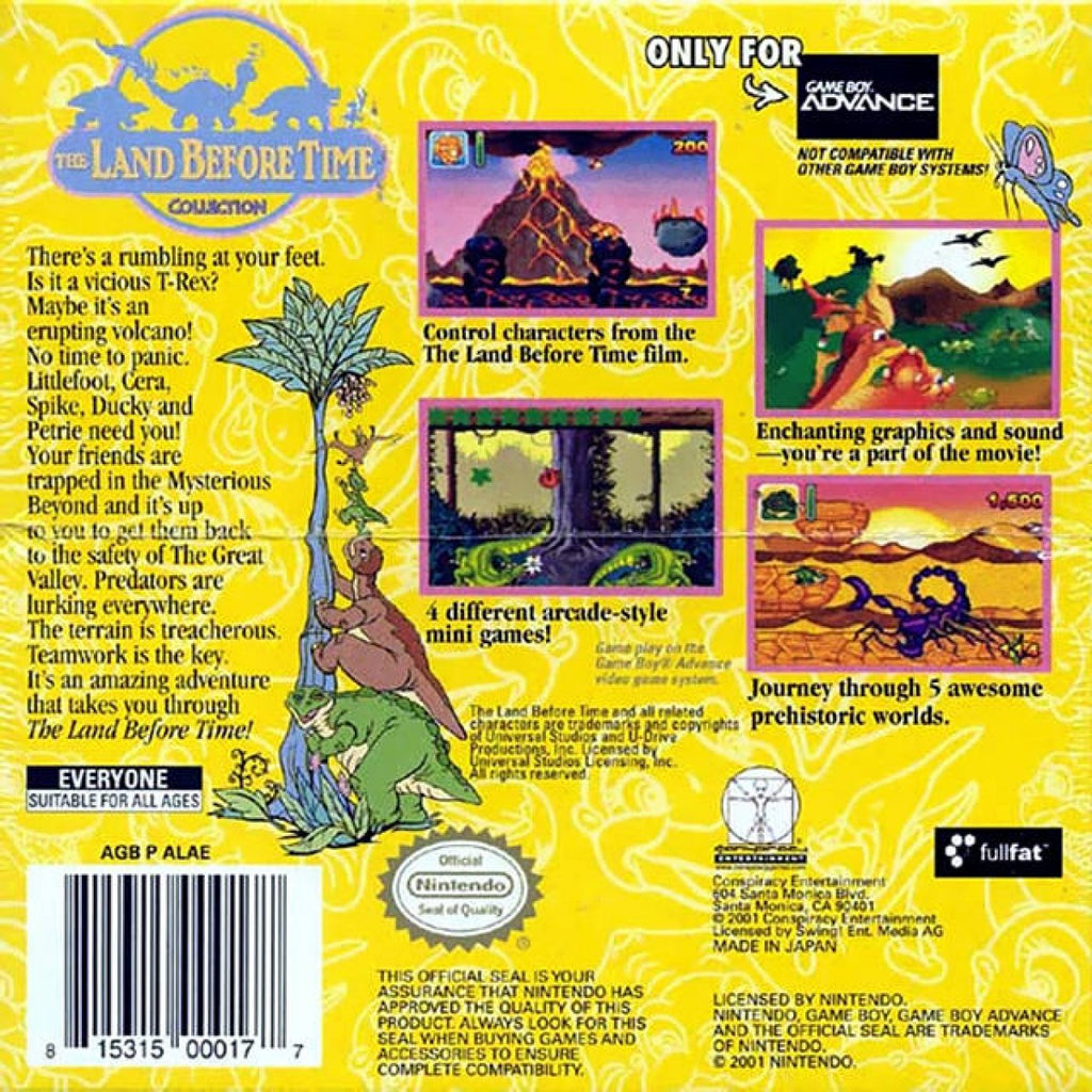 Land Before Time: Collection – Game Boy Advance (GBA)