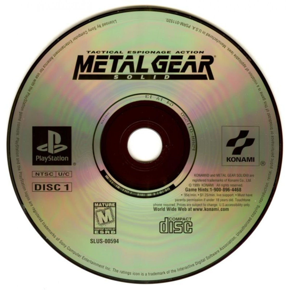 Metal Gear Solid [Greatest Hits] – PlayStation 1 (PS1)