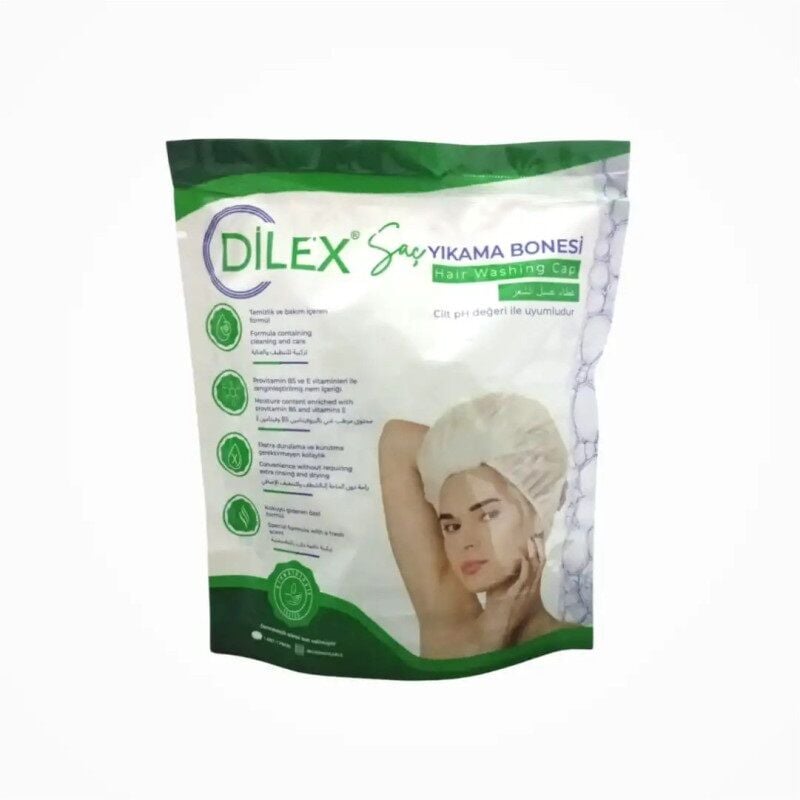 Dilex Waterless Hair Washing Cap for Rinseless Cleansing 1 Count