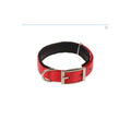 Doca Red Woven Soft Dog Collar for Comfort 45 cm