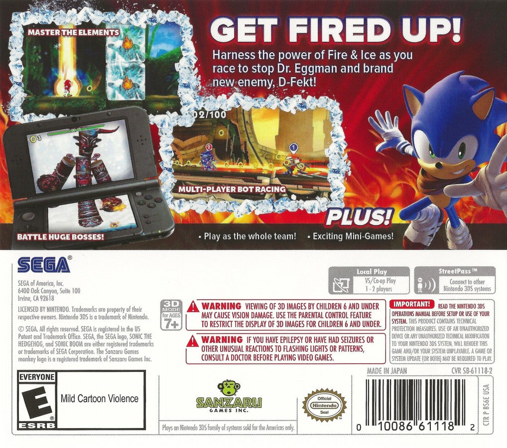 Sonic Boom: Fire & Ice – Nintendo 3DS (3DS)