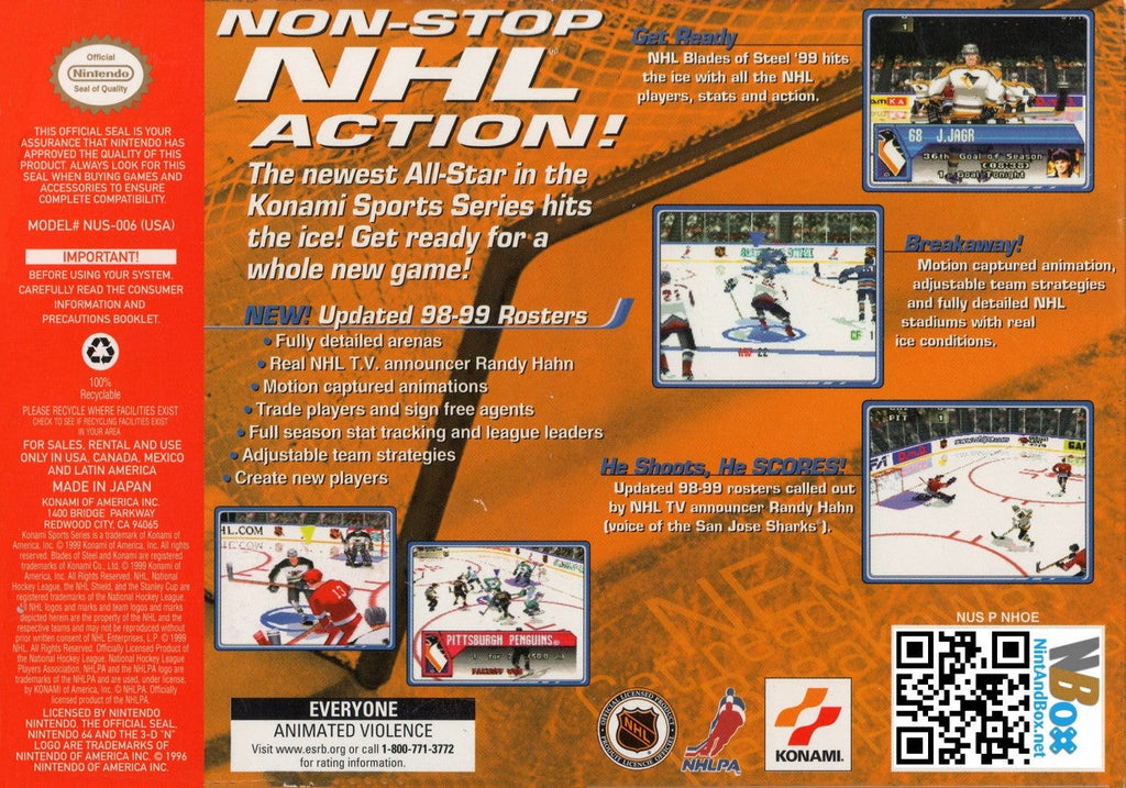NHL Blades of Steel '99 – Nintendo 64 (N64)