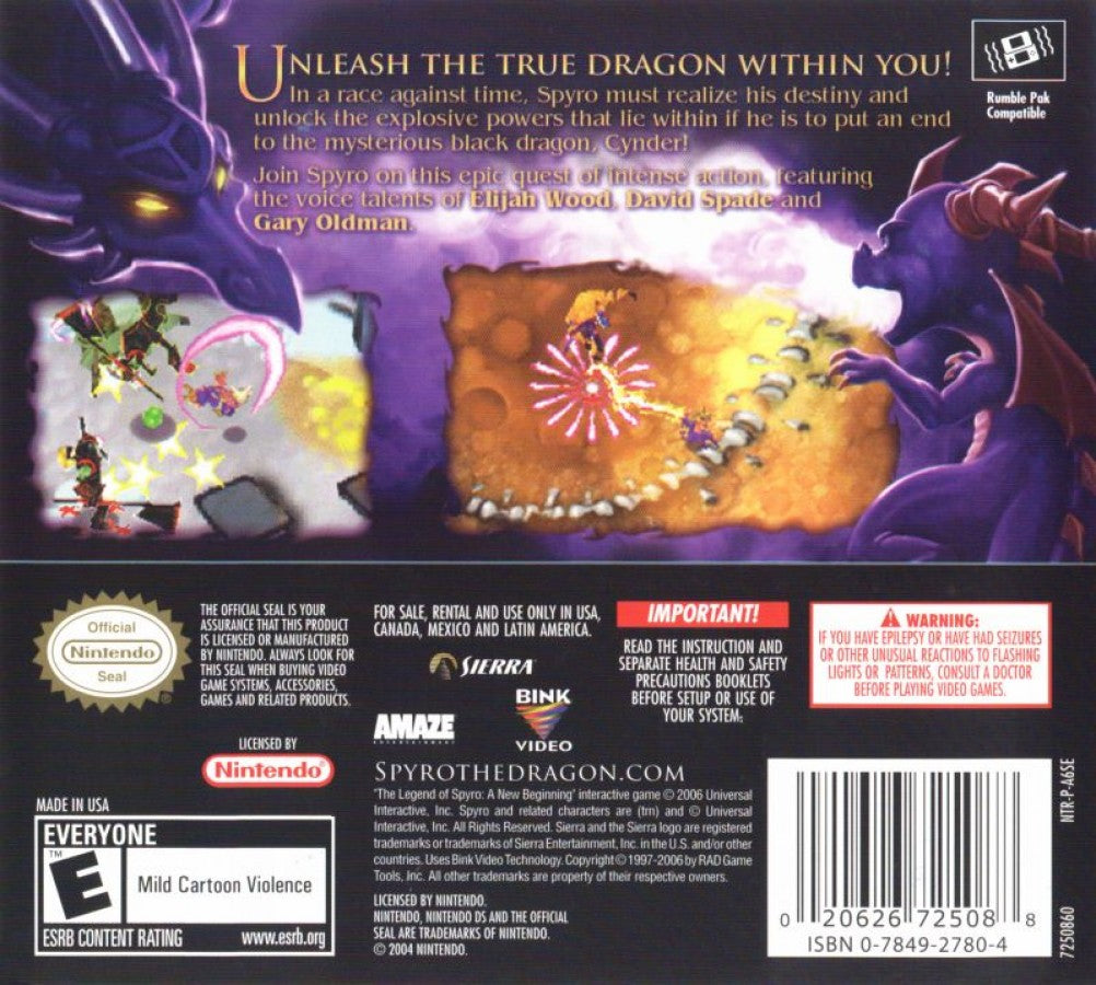 Legend of Spyro: A New Beginning – Nintendo DS (DS)