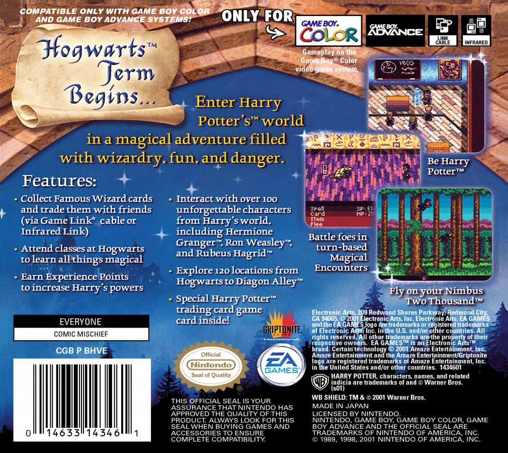 Harry Potter and the Sorcerers Stone – Game Boy Color (GBC)