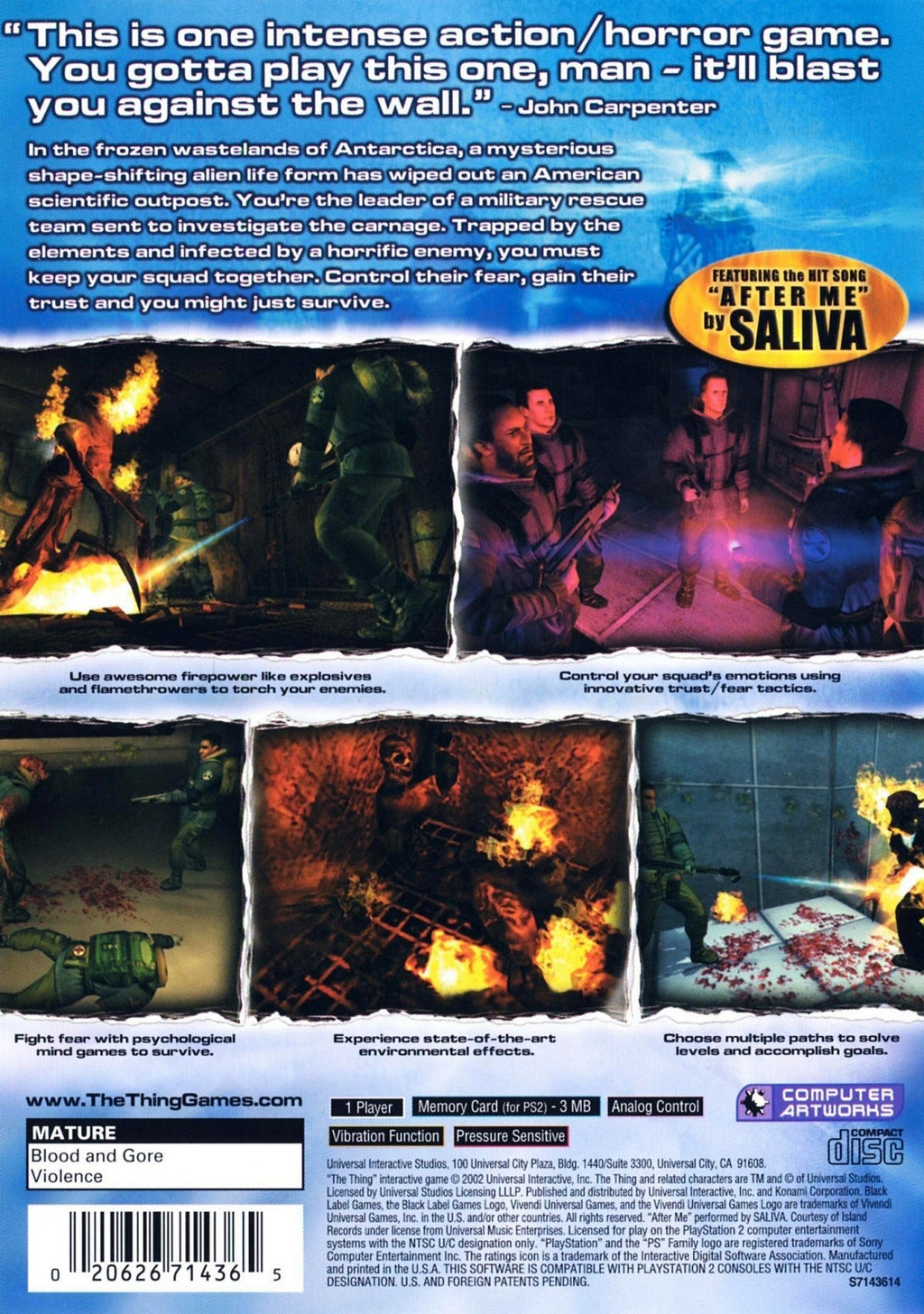 The Thing – PlayStation 2 (PS2)