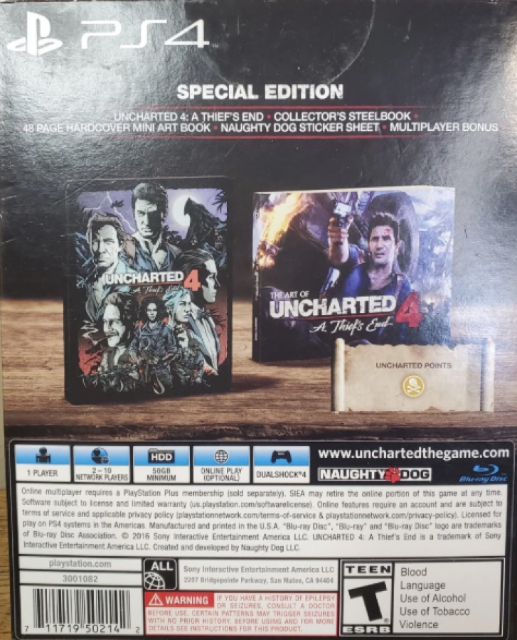 Uncharted 4: A Thief's End [Special Edition] – PlayStation 4 (PS4)