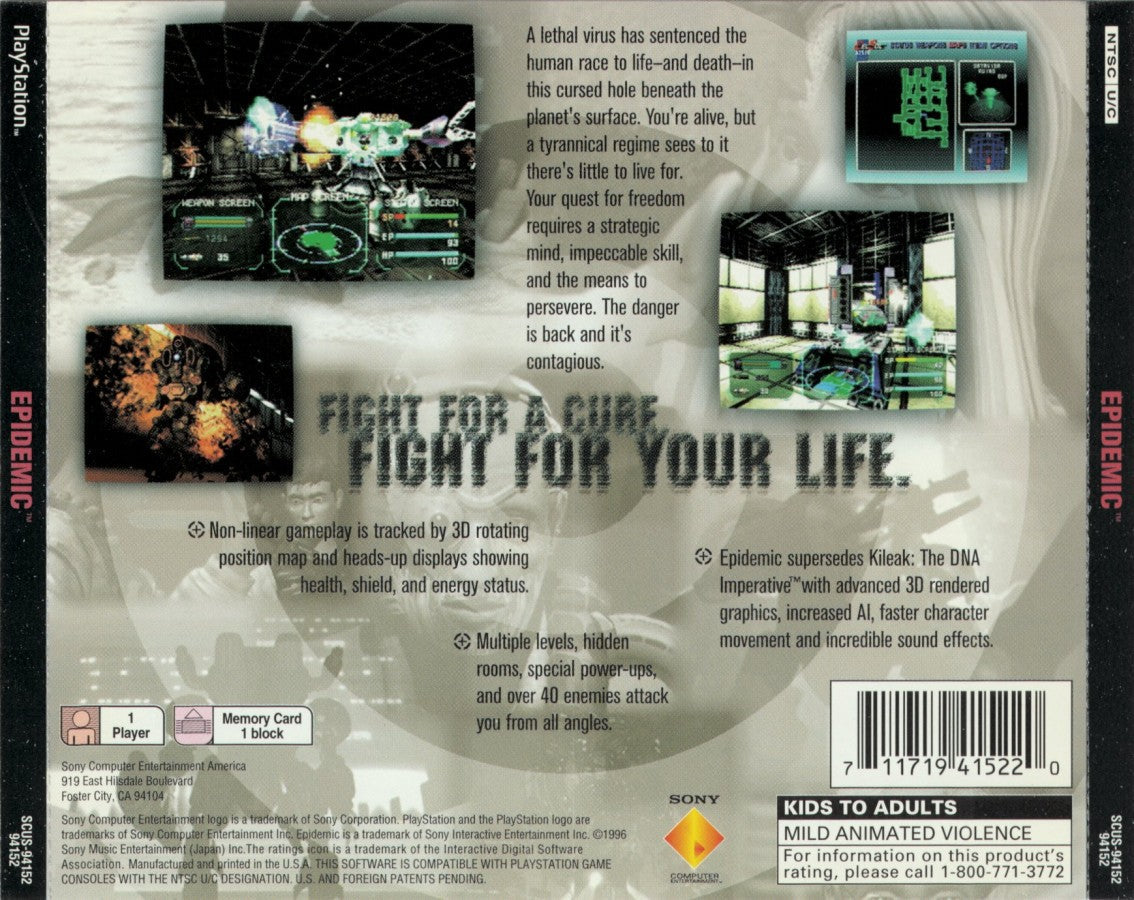 Epidemic – PlayStation 1 (PS1)