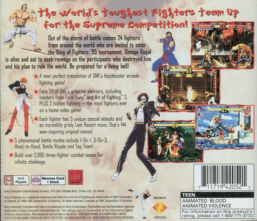 King of Fighters 95 – PlayStation 1 (PS1)