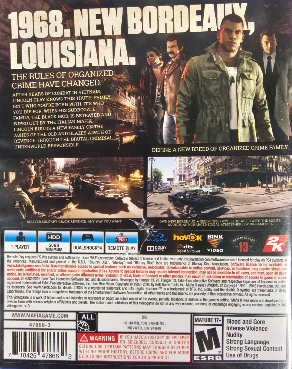 Mafia III – PlayStation 4 (PS4)