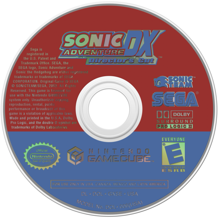 Sonic Adventure DX: Director's Cut [Player's Choice] – GameCube (GC)