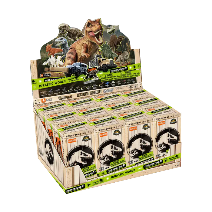 Blokees: Jurassic World TERRAVENTURE - Surprise Wave 1 Dinosaur Capture Operation – Blind Box
