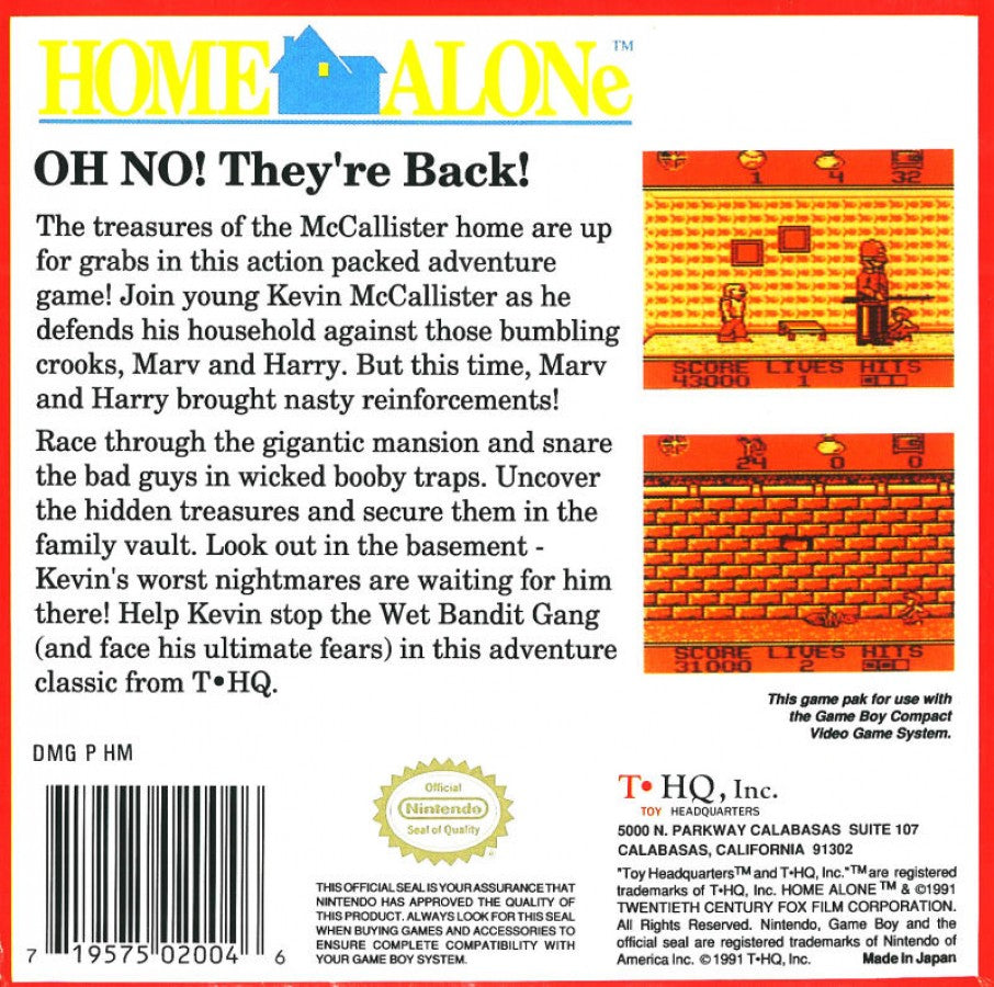 Home Alone – Game Boy (GB)