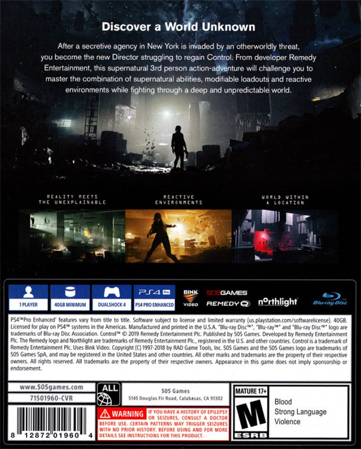 Control – PlayStation 4 (PS4)