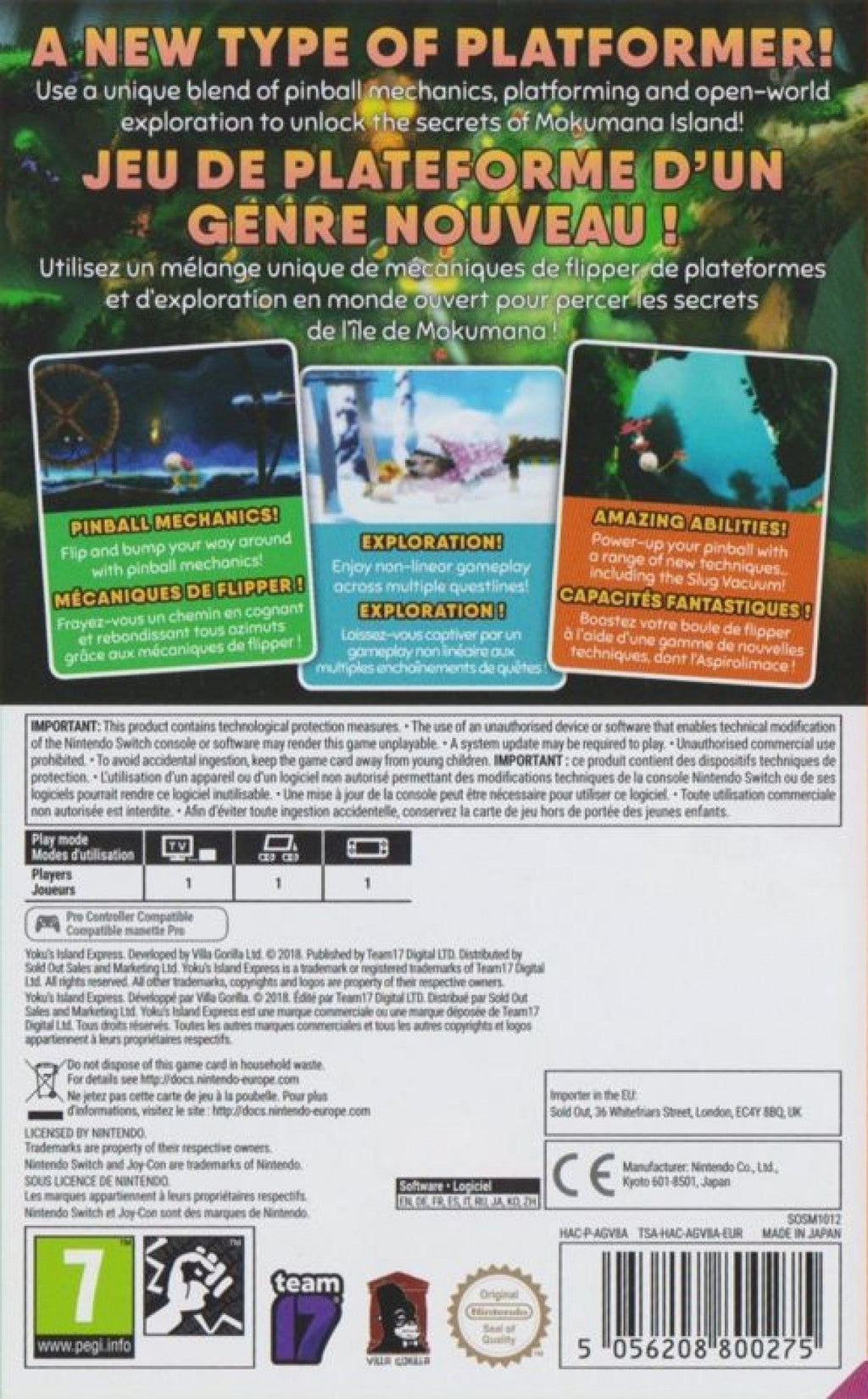 Yoku's Island Express [PAL Import] – Nintendo Switch (NS)