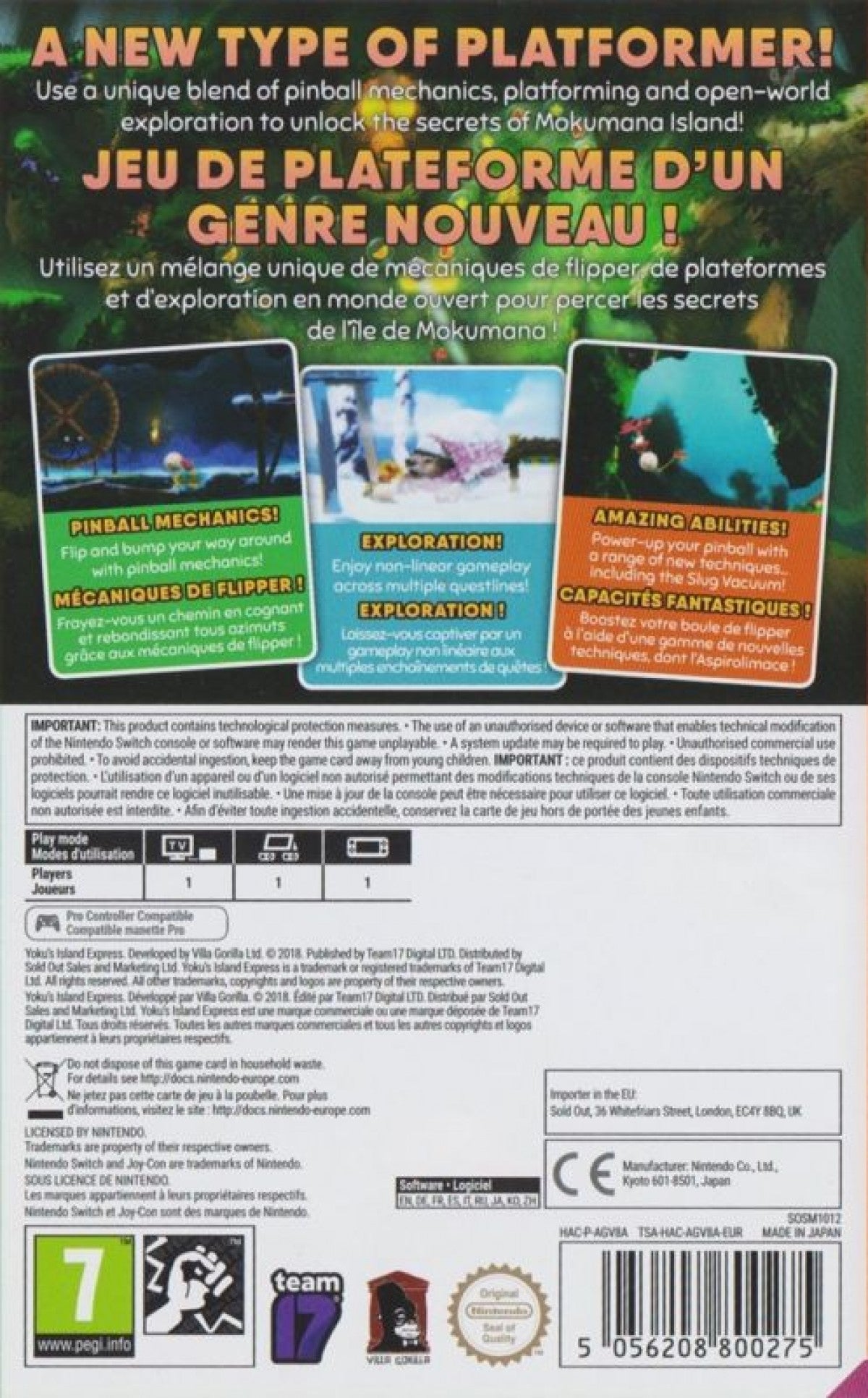 Yoku's Island Express [PAL Import] – Nintendo Switch (NS)