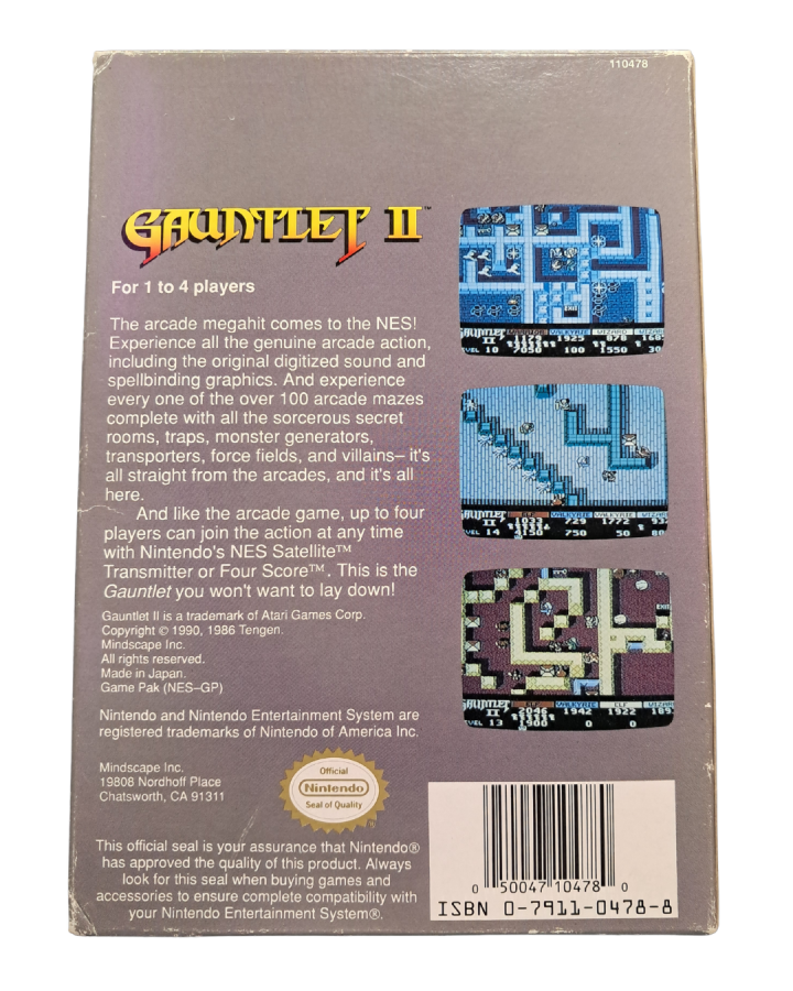 Gauntlet II [In Box][Missing Manual/Inserts] – Nintendo Entertainment System (NES)