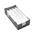 Rubin Licht White Candle Set, 8-Piece - Decorative, Smoke-Free, Drip-Free Candles for Home & Event Decor