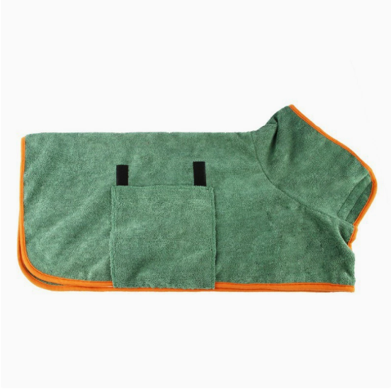 Microfiber Pet Bathrobe | Fast-Drying Dog Towel Robe